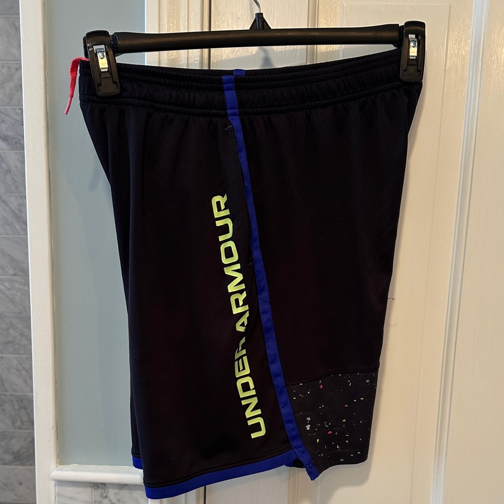 Under Armour Black and Blue Athletic Shorts